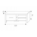 CEZAR sonoma, televizní stolek CZ 15