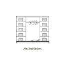 Šatní skříň  ALEXIS 4-240