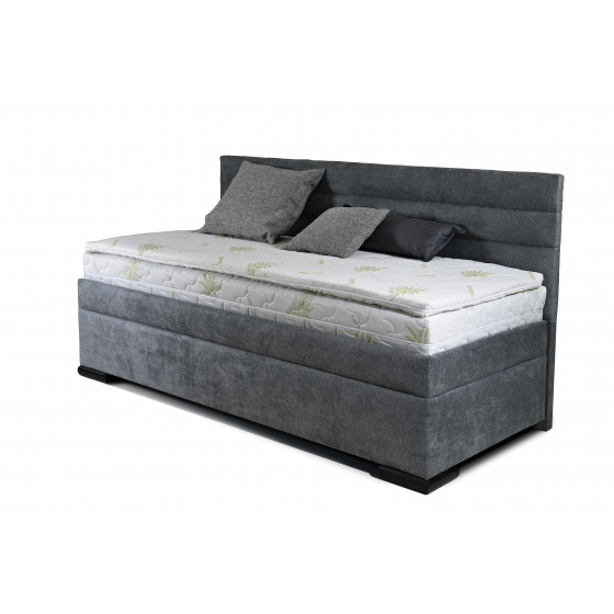 Postel  VENETO BOXSPRING 100x200 cm, s dlouhým čelem