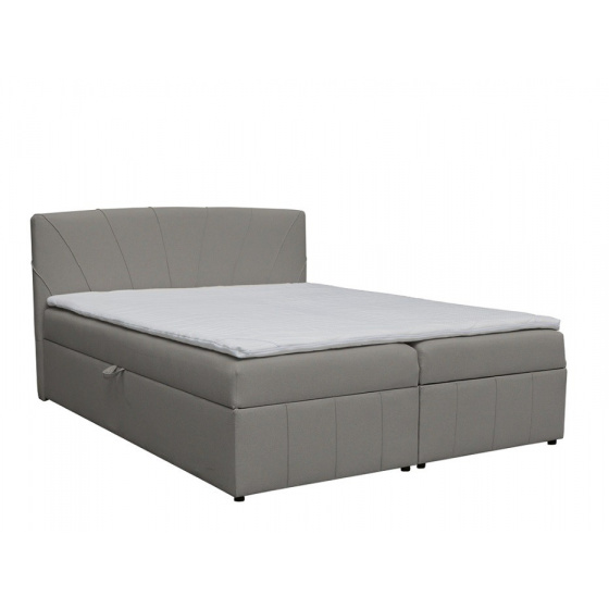 Postel boxspring KAYLA 180x200cm, šedá