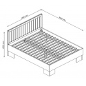 PROWANSJA postel L1, 160x200cm 
